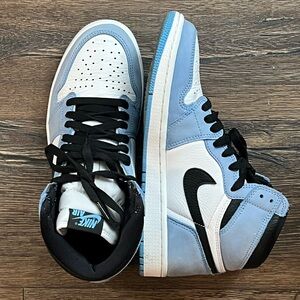 Nike Jordan 1 Light Blue and White Sneakers